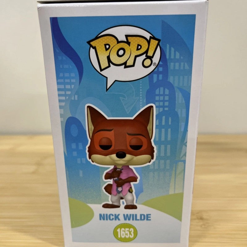 Funko Pop Oficial Genuíno Zootopia Boneco de Ação Modelo Boneco de Ação Judy Hopps Nick Wilde 1652 1653 Bonecos de Vinil