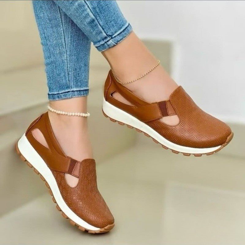 Mocassins Femininos de Malha Tênis Casuais Primavera Verão Confortáveis Sapatilhas Vulcanizadas Femininas Sem Cadarço Zapatos De Mujer