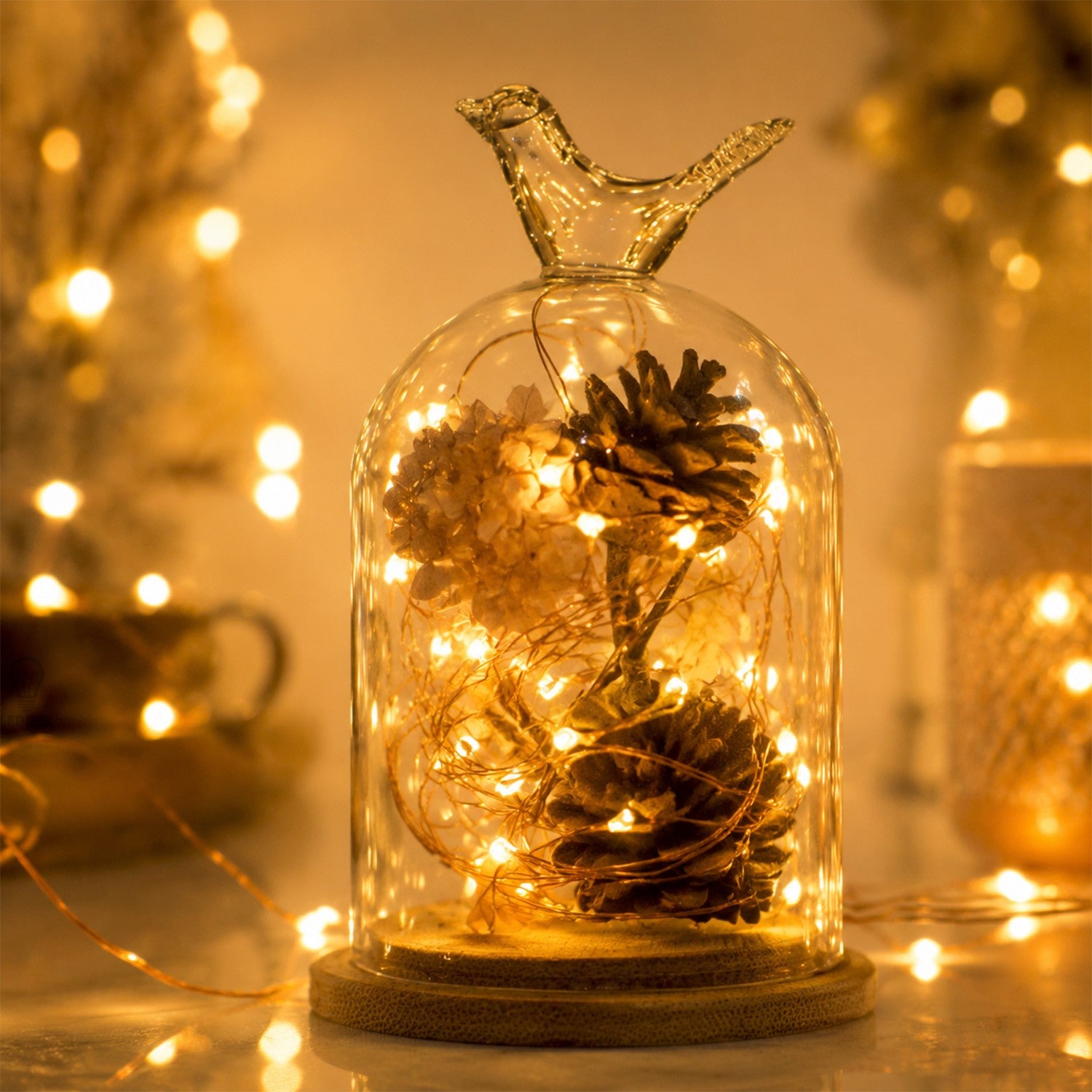 30 Pack LED Fairy Light Battery Powered String Light -6.5-foot 20 LED Silver Line Firefly Star Moon Light, Suitable for DIY Handmade Wedding Table Decoration, Party Bedroom Christmas Decoration, Room Decoration Christmas Decoration