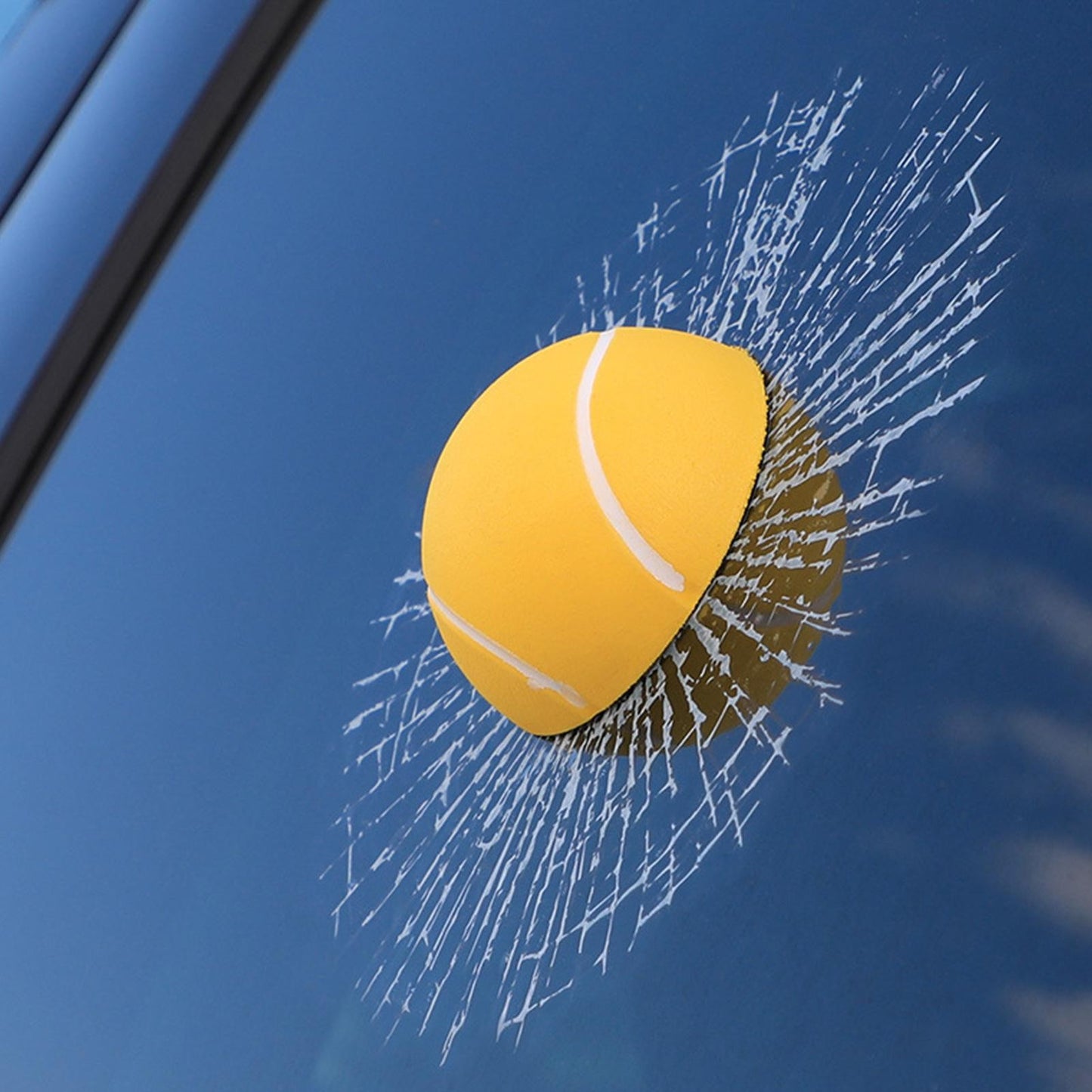Adesivos De Vidro Quebrado Adesivo De Bola De Tênis Adesivos Engraçados Para Carros Adesivo À Prova D'água Decoração Automotiva Para Veículos