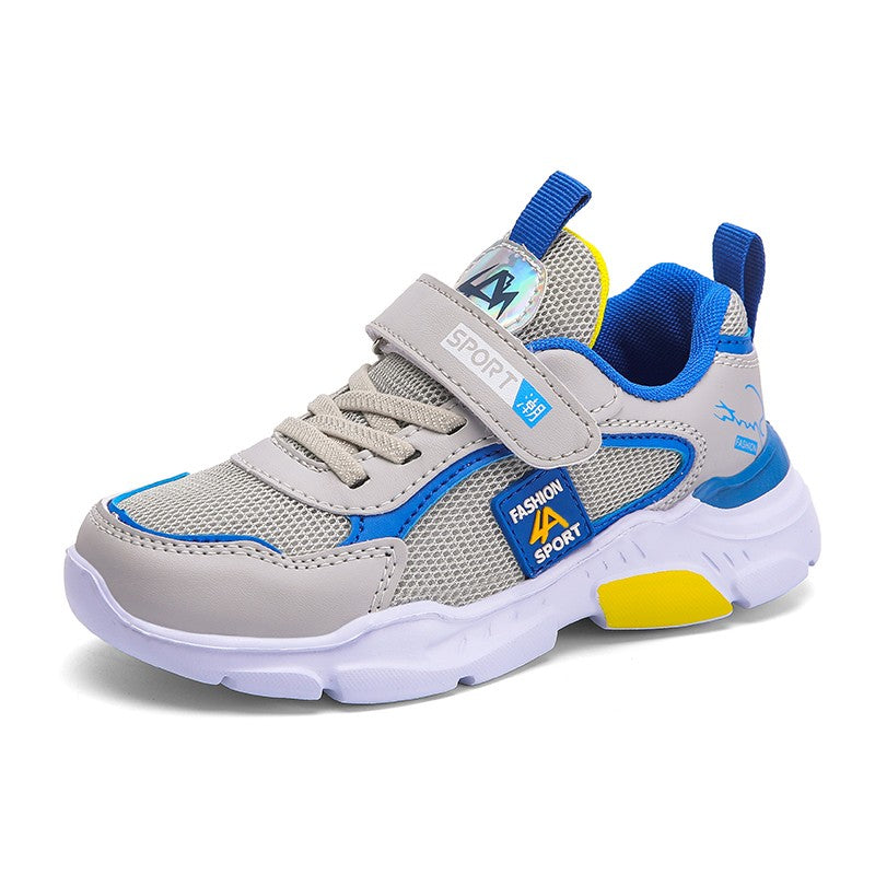 Children's Sports Shoes for Boys, Fashionable Mesh Breathable Casual Sports Shoes, Lightweight Running Shoes, Comfortable