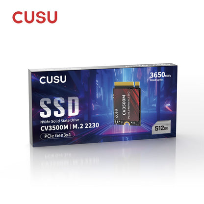 CUSU SSD 2230 512 GB 1 TB NVMe M2 SSD Disco Rígido Pcie3.0 Unidade de Estado Sólido Interna para Steam Deck Microsoft Surface Pro7/8/9