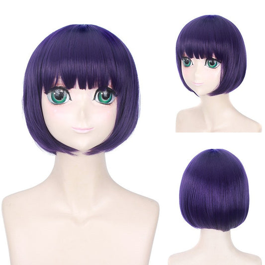 Synthetic Cosplay Wig Anime Inspired Wavy Mullet Wolf Cut for Mantis Lair Fox Persona Nick Character Top Scalp Party Styling