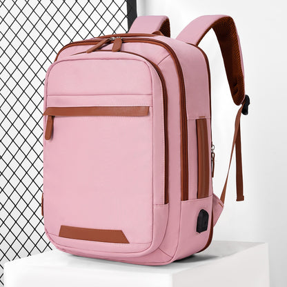 High-Quality USB Rechargeable Backpack Men's Waterproof Bag Large Laptop Backpack Unisex School Bag Youth Backpack