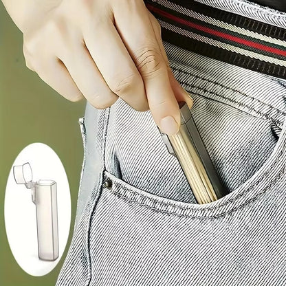 Estojo Transparente de Plástico para Palitos de Dente, Ideal para Viagens ao Ar Livre, Cozinha e Suprimentos de Restaurante, Fácil de Transportar e Usar