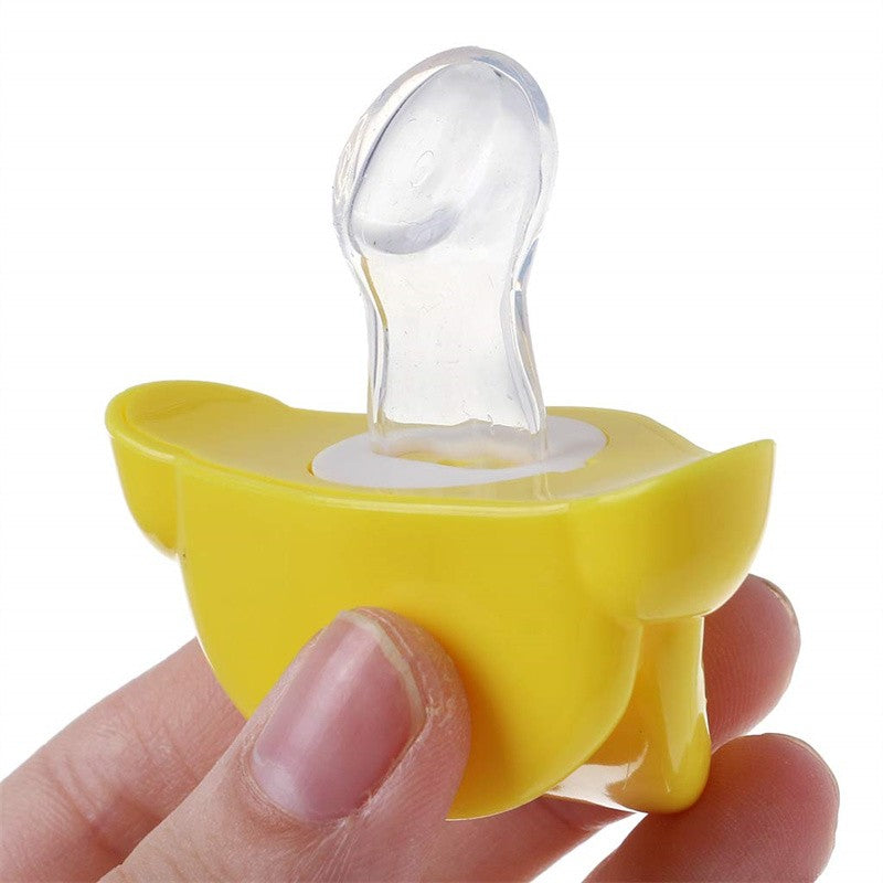 1/10pcs Silicone Funny Nipple Pacifier Baby Pacifier Toddler Nipples Baby Orthodontic Teeth Lips Kiss Yellow Duck Feeding