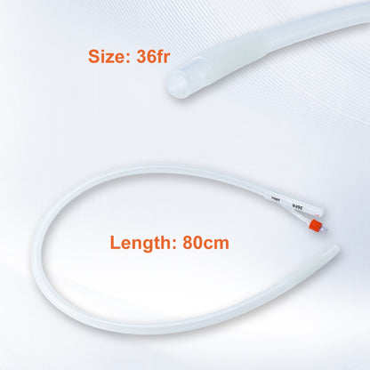 Sonda de Inseminação de Silicone Cateter Cavalo Tubo IA 36Fr 80cm Com Saco Ferramentas de Reprodução Equina Equipamento Veterinário Para Hospital de Animais