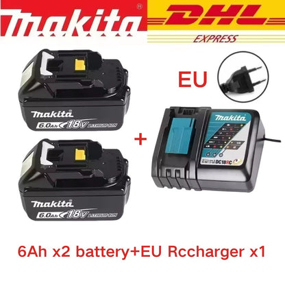 Parafusadeira/Furadeira de Impacto a Bateria Makita DDF487 18V, sem Escovas, Ferramenta Elétrica Recarregável