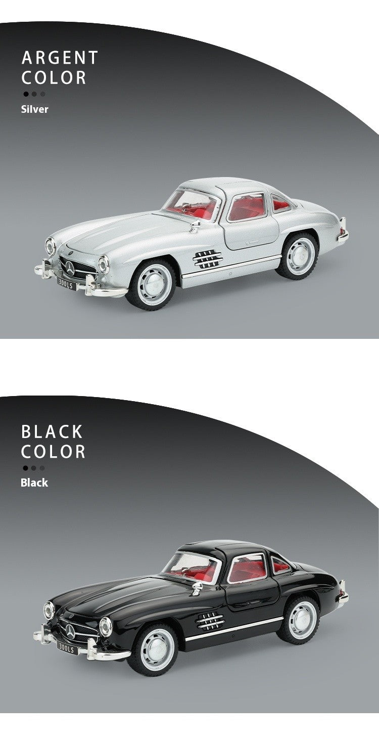 1:32 Mercedes Benz 300SL Classic Car Alloy Car Diecast Model Simulation Miniature Car Model Decorative Trendy Ornaments For Boy