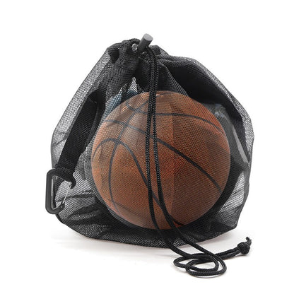 Mochila Portátil com Cordão, Bolsas Pequenas de Bolas para Pendurar, Bolsas de Armazenamento de Futebol, Vôlei, Basquete, Saco de Malha para Brinquedos de Jogo
