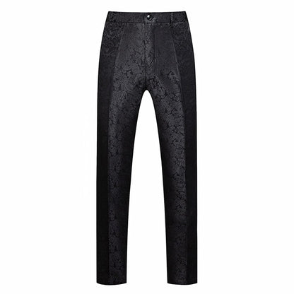 Calça Social Masculina Azul, Calça de Tecido Jacquard, Calça de Terno para Festa de Casamento, Tamanhos Asiáticos M-5GG 6GG, Pantalones Hombre