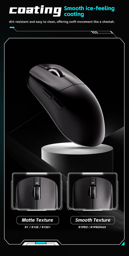 Mouse Gamer ATK VXE Dragonfly R1 E-Sports Longa Duração da Bateria Paw3395 Leve Ergonômico Mouse Bluetooth de Três Modos