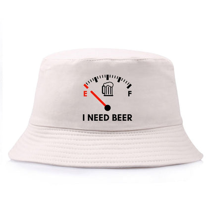 I Need Beer Reversible Bucket Hat Woman Man Outdoor Sun Beach Summer Panama Hats Girl Boy Sport Casual Fisherman Caps Visor Caps