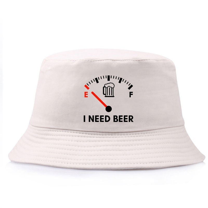 I Need Beer Reversible Bucket Hat Woman Man Outdoor Sun Beach Summer Panama Hats Girl Boy Sport Casual Fisherman Caps Visor Caps