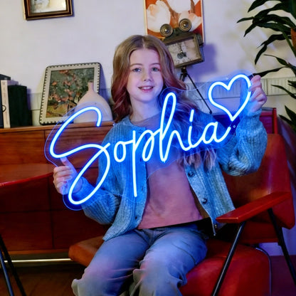 Custom Neon Sign Personalized Name Neon Sign LED Night Light Birthday Wedding Signs Room Bedroom Decoration Wall LED Neon Lamp