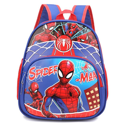 Mochila Infantil Nova Disney  Minibolsa Escolar Meninas e Meninos Linda Bolsa de Ombro Desenho Animado Homem-Aranha Mochila Infantil