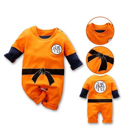 0-18 Months Anime Baby Rompers Newborn Cosplay Costume Infant Akatsuki Nezuko Tanjirou Cotton Clothes Boys Girls Kids Outfit