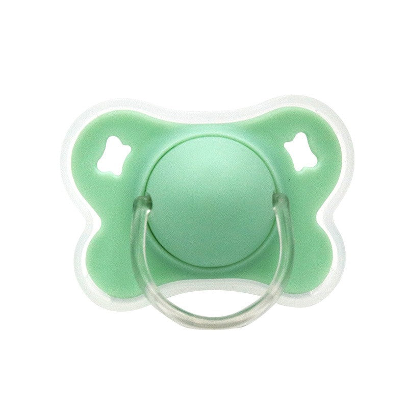 4-Color Silicone Baby Pacifier with Thumb & Round Nipple,Daily Use Flower Design Soother Pacifier with Cover for Kids