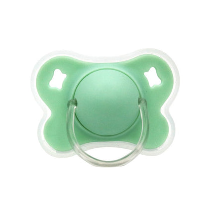4-Color Silicone Baby Pacifier with Thumb & Round Nipple,Daily Use Flower Design Soother Pacifier with Cover for Kids
