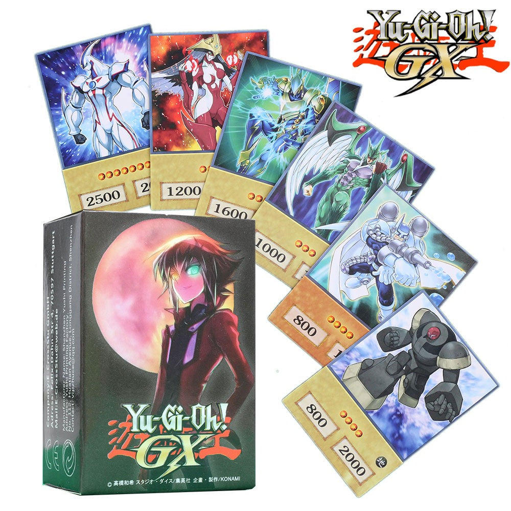 100 unids Yu-Gi-Oh Anime Estilo Cartas Olhos Azuis Mago Negro Exodia Obelisco Slifer Ra Yugioh DM Cartão Clássico Proxy DIY Presente Infantil