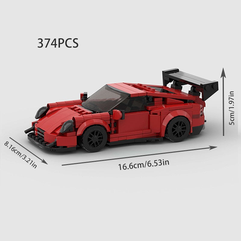 MOC Carro Esportivo de Corrida Veículo Cidade Speed Racer Modelo Técnico Blocos de Construção Tijolos Supercarro F1 Brinquedos Infantis Presentes para Meninos NSX