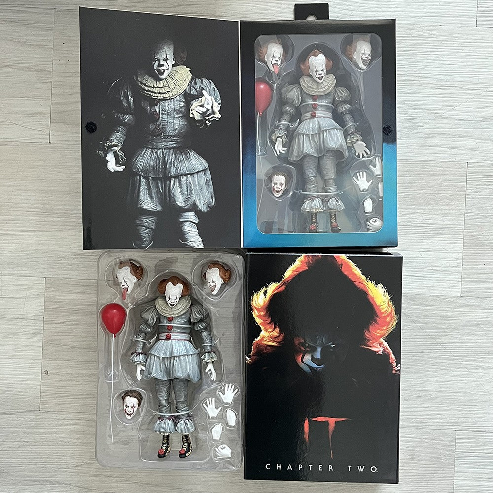 Boneco NECA Pennywise Coringa A Coisa de Stephen King Pennywise Coringa Palhaço Modelo Brinquedo de Terror de Halloween Presentes de Natal e Aniversário