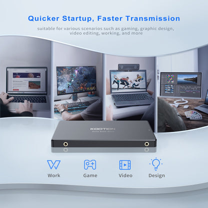 Unidade de Estado Sólido Interna KOOTION X12 2.5”SATA III 2TB 1TB 512GB 480GB 256GB 240B 128GB para PC Laptop Desktop