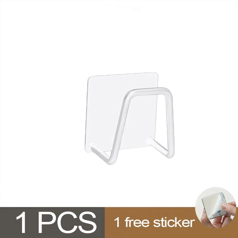 Kitchen Sponges Holder Stainless Steel Sink Shelf Adhesive Holders Drain Drying Rack Wall Hooks Accessories Storage Organizer