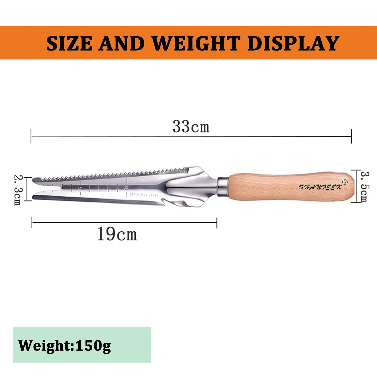 1pc Weed Puller,Garden Crack Weeder,Easily Remover Weed Tool for Yard Hoe Gardening Tools,Stainless Steel,Rake Sharp Tines