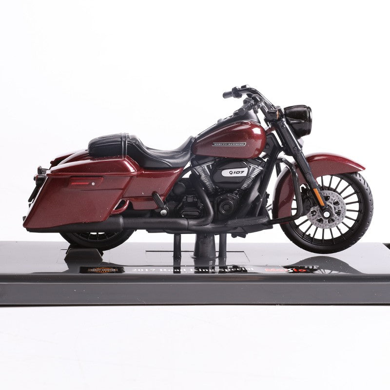 Maisto 1:18 Harley-Davidson 2017 Road King Special Modelo de Moto Diecast Brinquedo Colecionável Presente Funcional