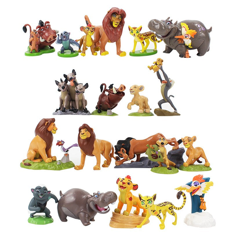 Disney 9 pçs/conjunto 4.5-8.5CM O Rei Leão Simba Nala Timão Boneco de Ação Modelo de Figuras de Anime Presente de Natal para as crianças