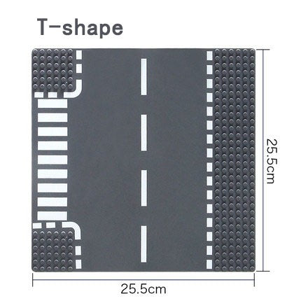 Placa de Base para Construção 32*32 Blocos de Montar Compatível com Todas as Marcas Cidade Rua Estrada Base Reta Cruzamento Curva Junção em T