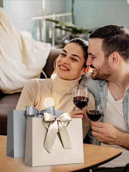 1pc Large Paper Gift Bag?Excluding Decorative Paper and Cards? - Valentine's Day Gift Bag - Portable Gift Bag with Handle