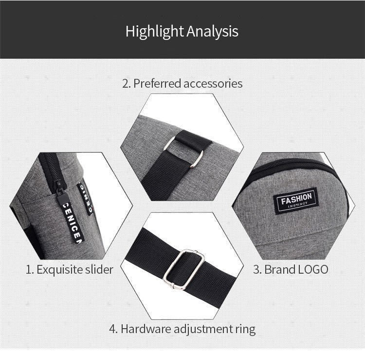 Men's Waterproof Large - Capacity Fanny Pack with Adjustable Strap for Outdoor Activities, Travel, Running, Hiking & Cycling