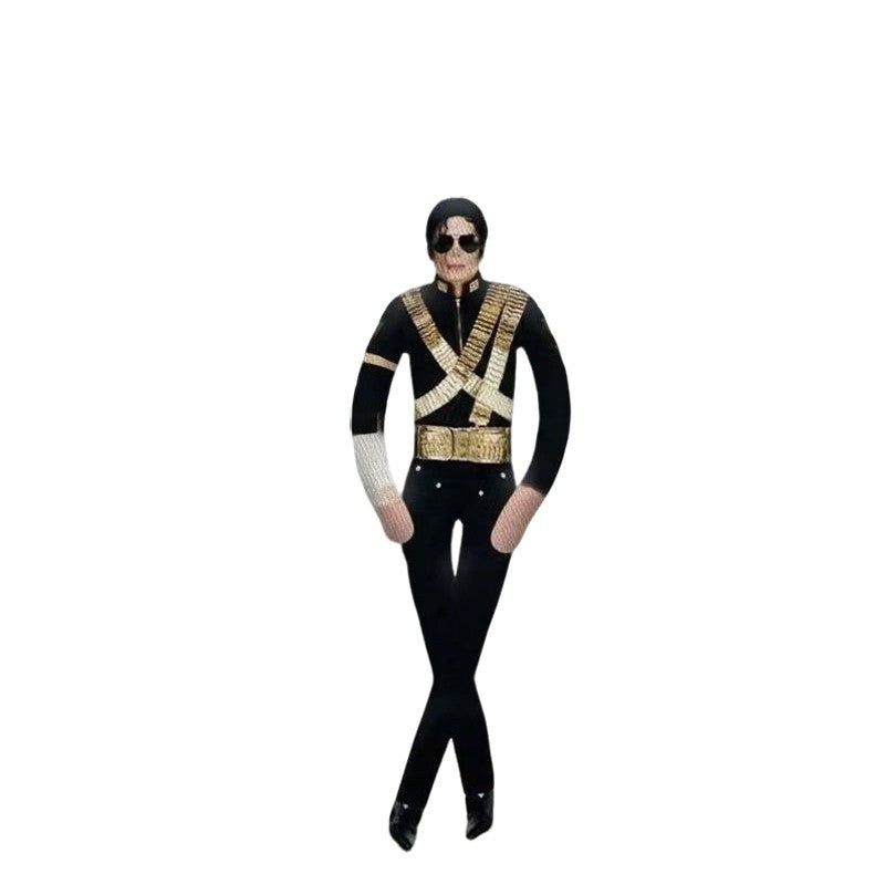 Anime Cosplay MJ Michael Jackson Plush Plushy Prop Doll Plush Stuffed Figure Dolls Room Decoration Abstract Joint Mobility Props