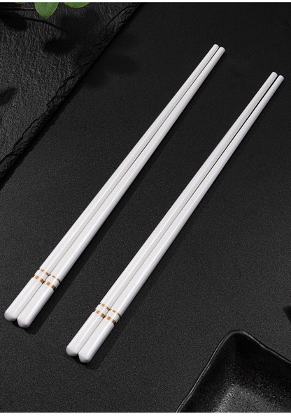 Hashis de Cerâmica Chinesa com Propriedades Antiderrapantes e Anti-queda, Conjunto de Hashis de Cerâmica Doméstica de Alta Qualidade Acessórios de Cozinha