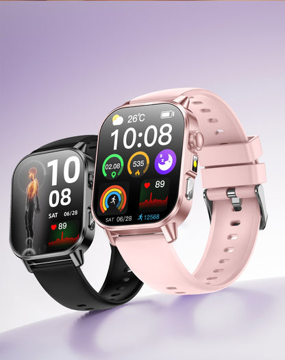 2026 New AI Health Diagnosis Smart Watch Body Analysis Uric Acid Blood lipids ECG+PPG Blood pressure call Smart watch Men Women