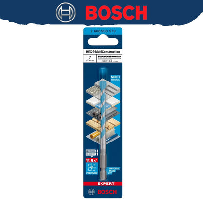 BOSCH EXPERT HEX-9 Broca Multiconstrução Para Concreto Azulejos Macios Broca Helicoidal de Alta Dureza 2608900569 2608900574