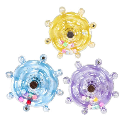 Roda Papagaio Brinquedo Interativo para Papagaio Plataforma Giratória para Pássaros Brinquedos para Pendurar Bola Sonora Brinquedos Suporte para Brincadeiras Acessórios para Gaiolas Suprimentos para Animais de Estimação Pássaro