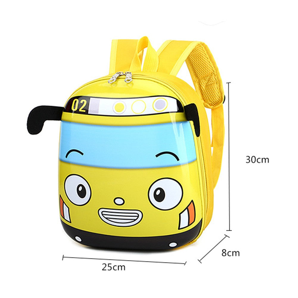 Mochila 3D Infantil de Desenho Animado Ônibus para Crianças do Jardim de Infância Meninas Meninos
