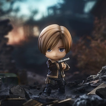 Aixlan #2337 Leon Scott Kennedy Figure 10cm Q Version Cute PVC Action Figure Amine Birthday Gift Collectible Figurine