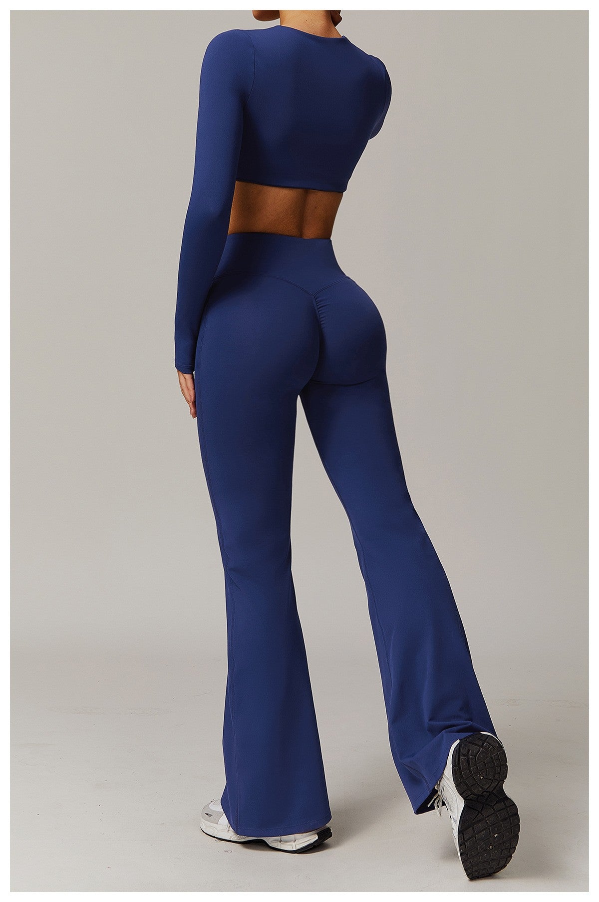 High Waist Wide Leg Pants Leggings Women Tights Fitness Bell-bottoms Yoga Elastic Leggings Push Up Gym Workout Flared Pants