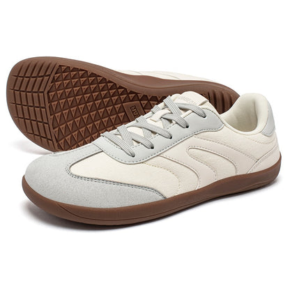 HOBIBEAR Barefoot Wide Toe Sneakers Unisex Zero Drop Minimalist Canvas Shoes Non Slip Lace Up Walking Sneaker