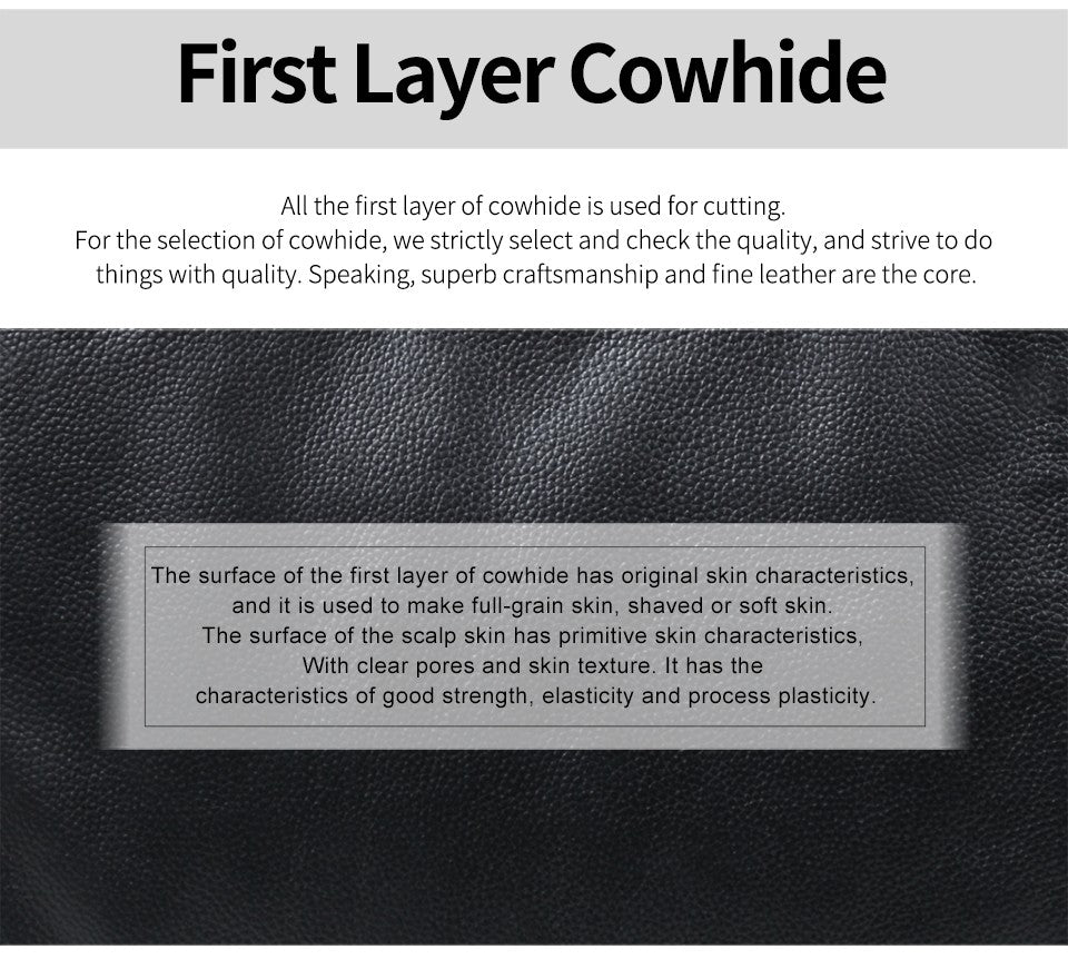 JOYIR Men Briefcases Genuine Leather Handbag 15.6"Laptop Messenger Shoulder Bag for Documents Men's Bag Business Totes 2022