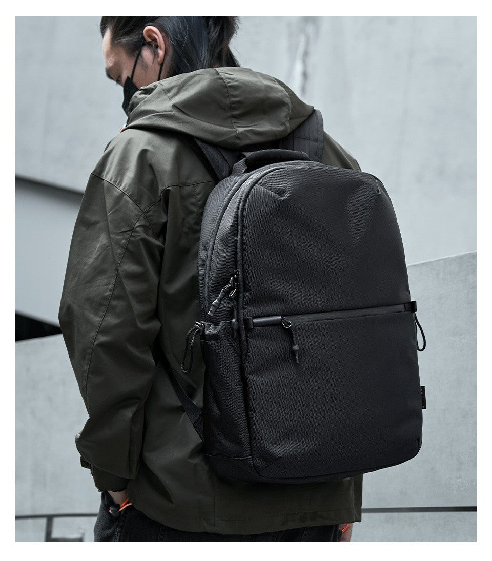 Simple Style Waterproof Large Capacity Men Travel Backpack Black Brown Outdoors Knapsack 16 Inch Laptop Teenagers School Bag