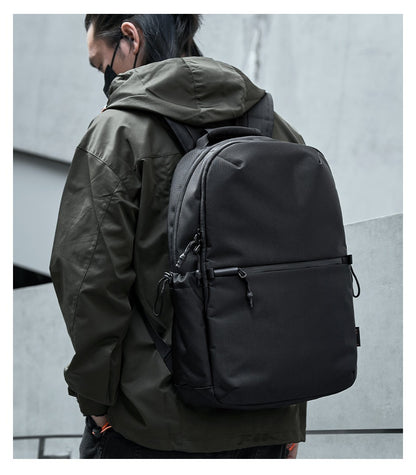 Simple Style Waterproof Large Capacity Men Travel Backpack Black Brown Outdoors Knapsack 16 Inch Laptop Teenagers School Bag