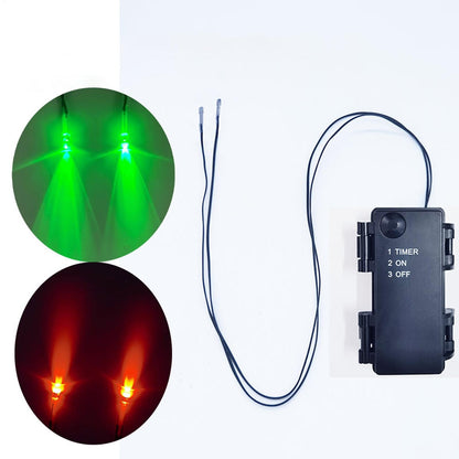 Glowing LED Eyes for Halloween Decors - Auto Timer Light Up Props for Skulls, Pumpkins, Tombstones Indoor Outdoor Spooky Decor