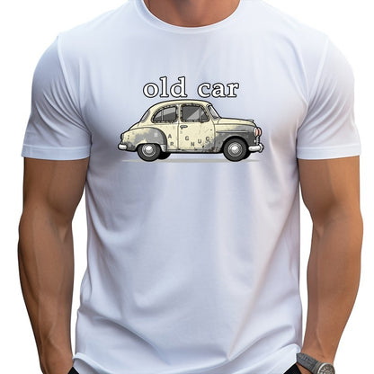 Hip Hop Street tow truck graphic T-shirt unisex casual short sleeve Loose large size Fun Cartoon 100% Cotton Top