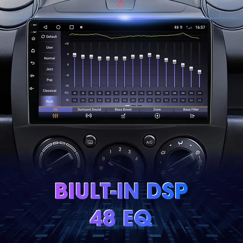 Rádio Automotivo para Toyota Hilux 2005 - 2014 Sem Fio para Carplay e Android Auto, Tela Sensível ao Toque IPS de 7 Polegadas Câmera de Ré WiFi SWC-2+32G
