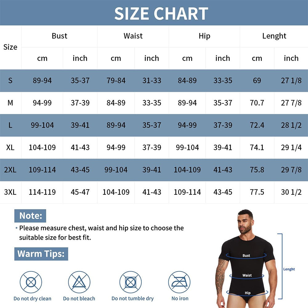 Men Short Sleeve Bodysuit Press Botton Crotch Shirt Pajamas Bodysuit Undershirts Leotard Top